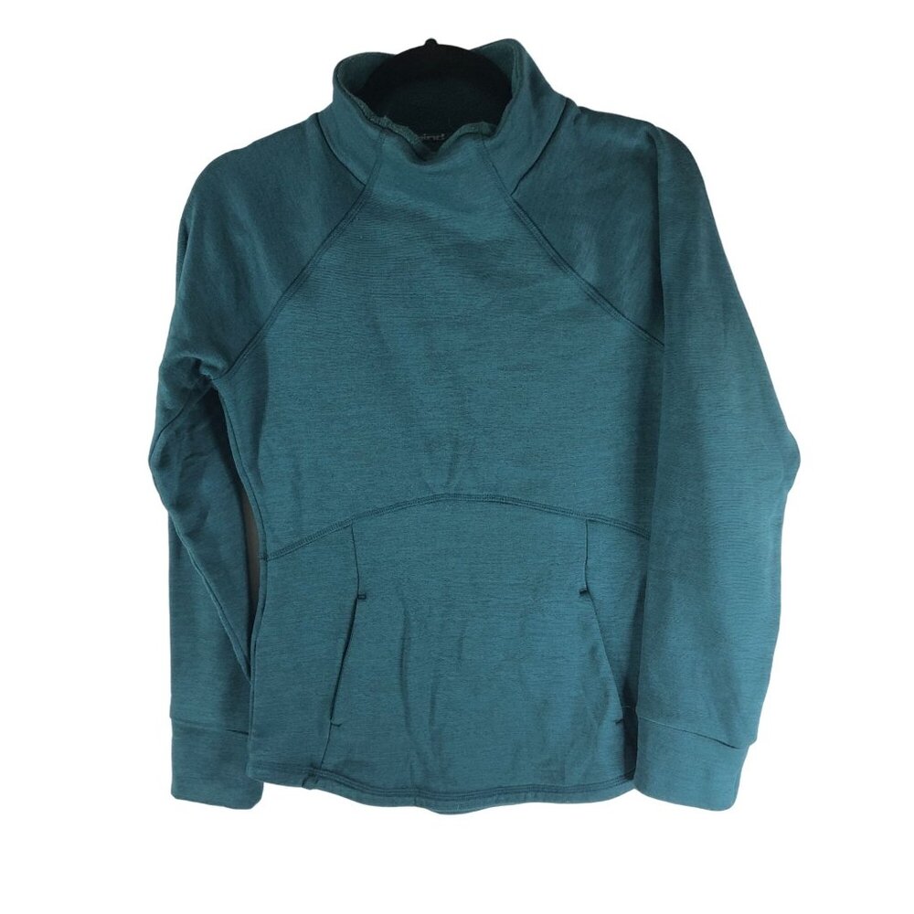 Hind Womens Running Pullover Sweatshirt Teal Activewear Size XS